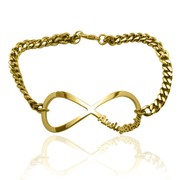 Online Shop for Gold Plated Infinity Name Bracelet