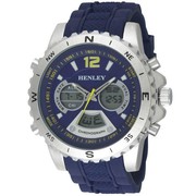Henley Gents Chronograph watch with Blue Silicon strap HDG028.6
