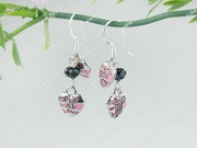 6-14mm charm earring with 925 silver hook