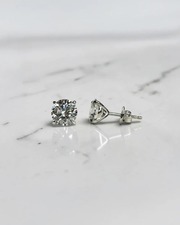 Classic Diamond Stud Earrings with Unmatched Sparkle